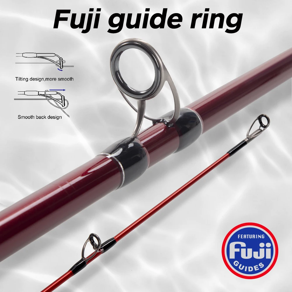 Hunthouse Heavy Duty 4.25M Carbon Fiber Casting Surf Fishing Rod Spinning Rod for Tuna Fishing with Fuji Accessories