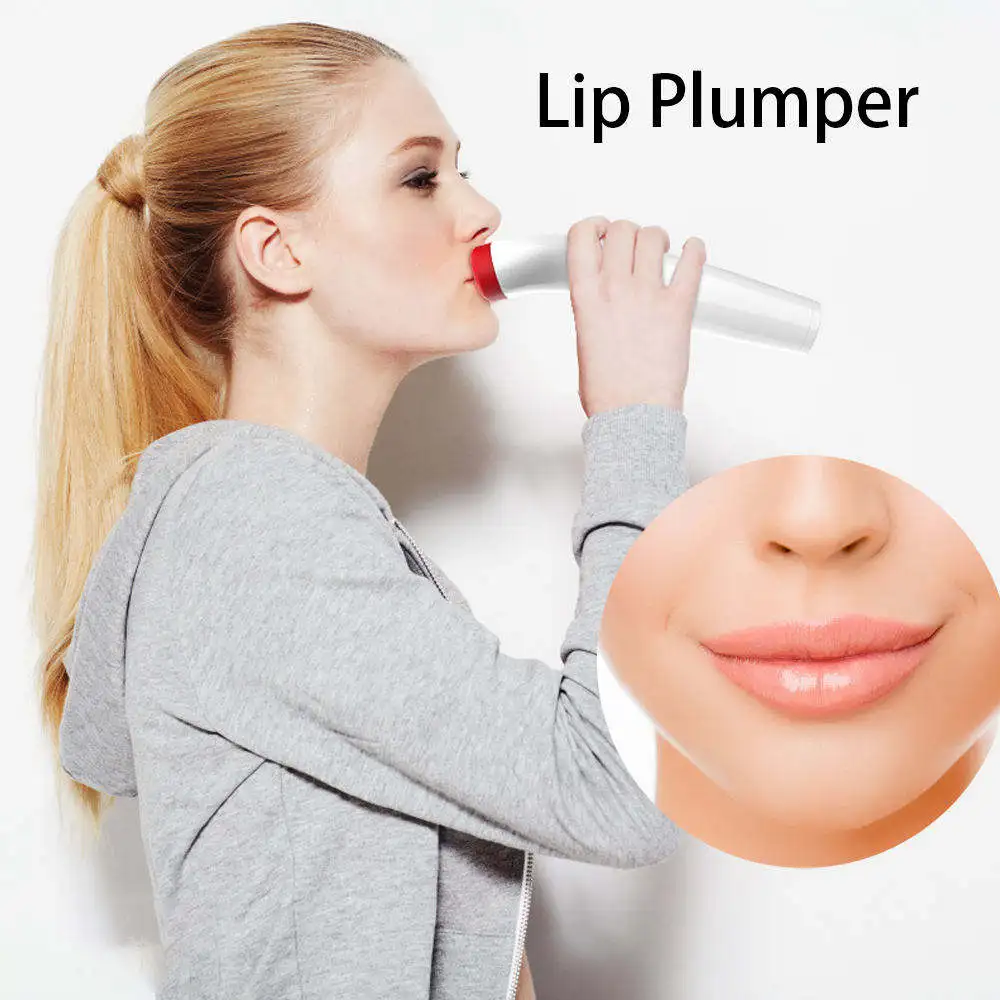 Women Electric Silicone Lip Plumper  Sexy Bigger Lips Enlarger Labios Aumento Pump Natural Waterproof Battery Skin