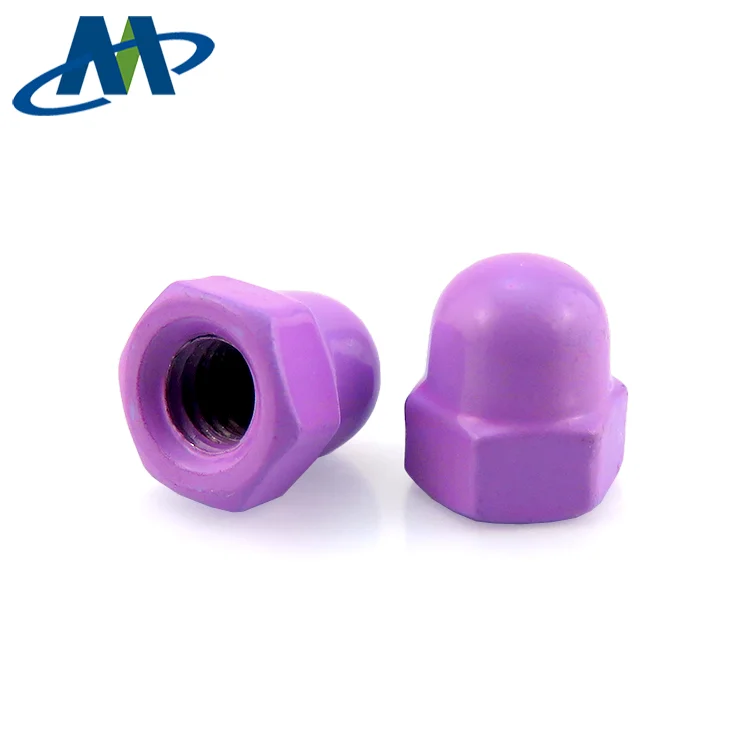 Hot Selling Din1587 Acorn Nuts/ Hex Dome Cap Nuts with Red Color Made in China