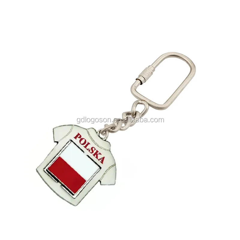 Polish Wycinanki Keychain Engrave Metal Poland Souvenir Warsaw Charms Dinner Bell Flag Poland Souvenir Fridge Magnets