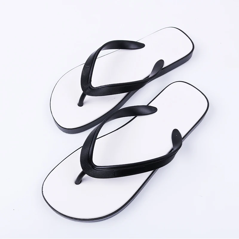 HappyChina custom logo flip flops beach wholesale print sandal flip flop white sublimation slipper slides flipflops customized