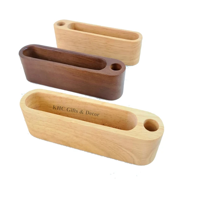 Manufacturer Eco-friendly products Natural Wooden Accessories Home Office Organize Desk Sets Pen Holder