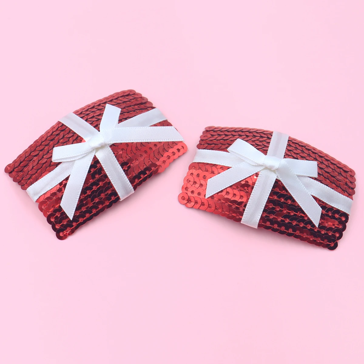 Xmas Sequins Sexy Boob Pasties Sexy Red Nipple Cover Reusable Hot Beauty Girls Sexy Nipple Cover Silicone Pasties