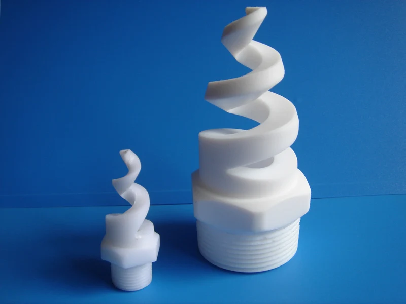 
Stainless steel SUS 316 ceramic plastic pigtail SPJT whirljet water spray spiral nozzle for flue gas desulfurization 