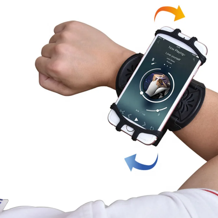 New Design Universal Custom Logo Detachable 360 Degree Rotate Armband Phone Holder Accessories Outdoor Sport Running Arm Pouch