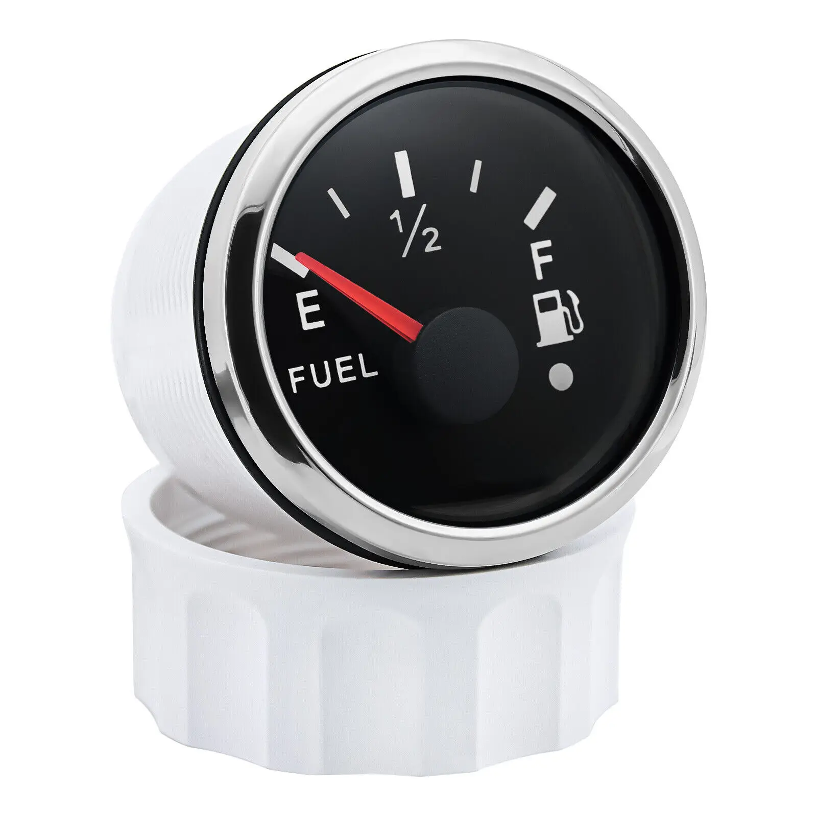 52mm/2in Fuel Level Gauge 0-190 ohms 9-32V Fuel Tank Gauge for Car Truck Marine