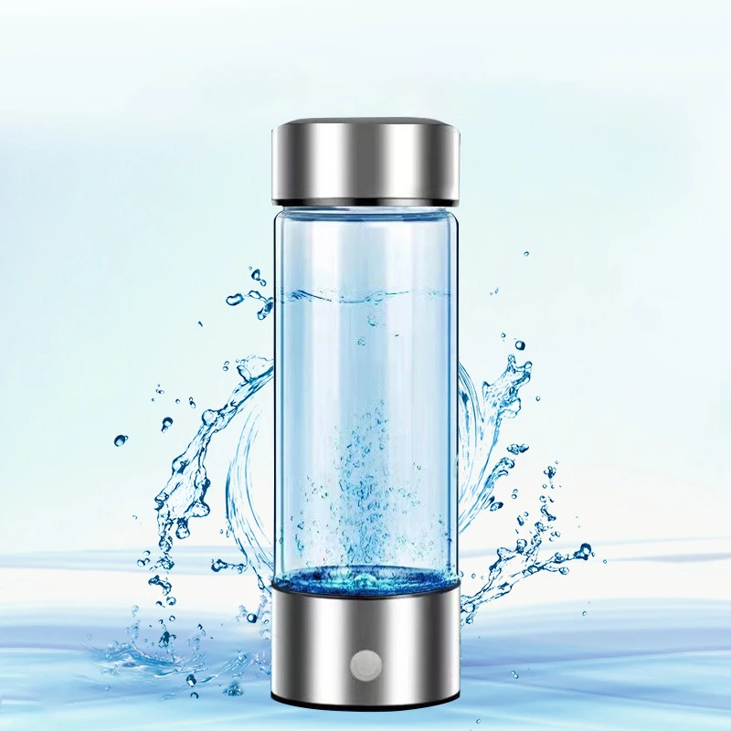electrolytic premium 450ml USB pem hydropures hydrogen infused water glass ionizer bottle cup maker gift OEM 3 in 1 manufacturer