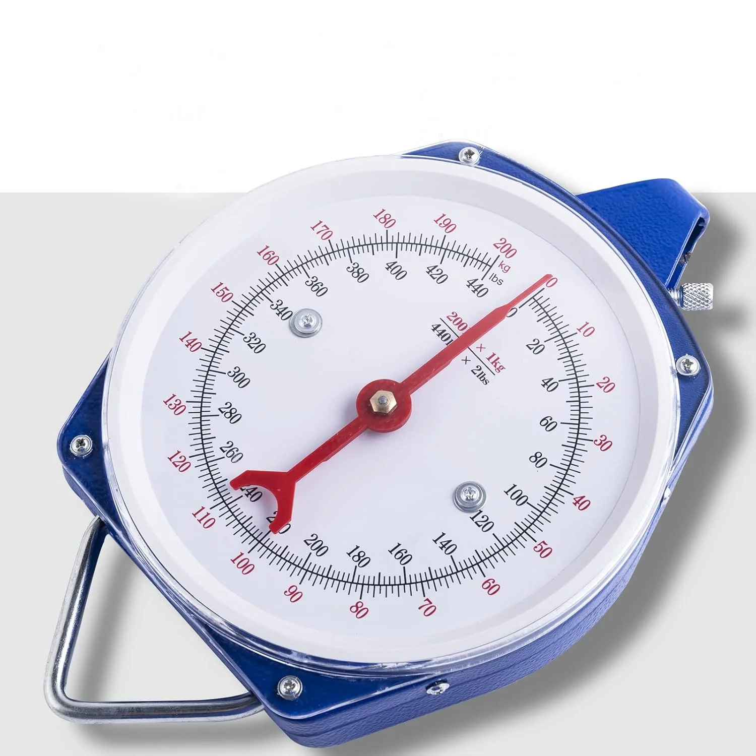 Hanging Spring Dial Scale Big Game Scale Hanging Scale with 2 S-Hooks for Warehouse Kitchen Fishing Hunting