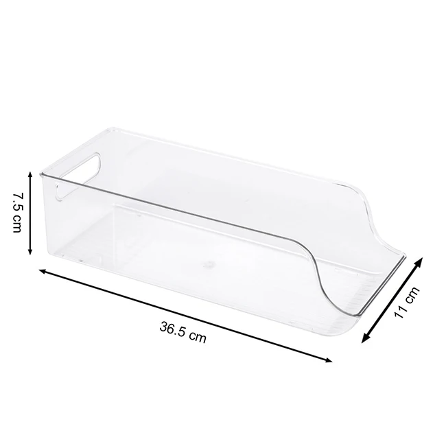 Easy to use transparent organizer kitchen milk storage refrigerator