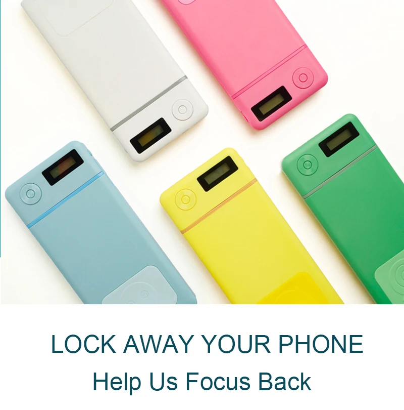 New Arrival Isolator plastic Timed Lock Storage Box Portable Lock Box Safe smart phones auto timer Timed lock box for cell phone