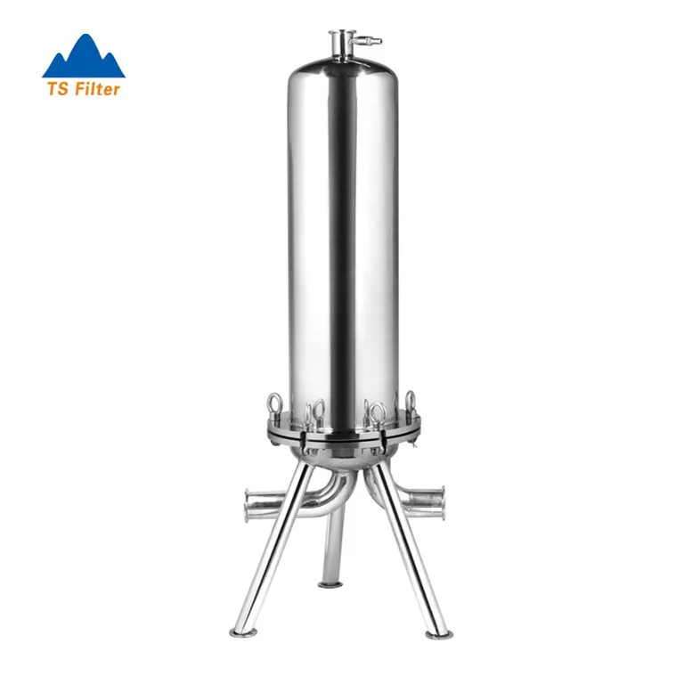 
SS Wine Filter Housing Quick Tri Clamp Connection for Wine Sanitary Filtration Before Bottling 