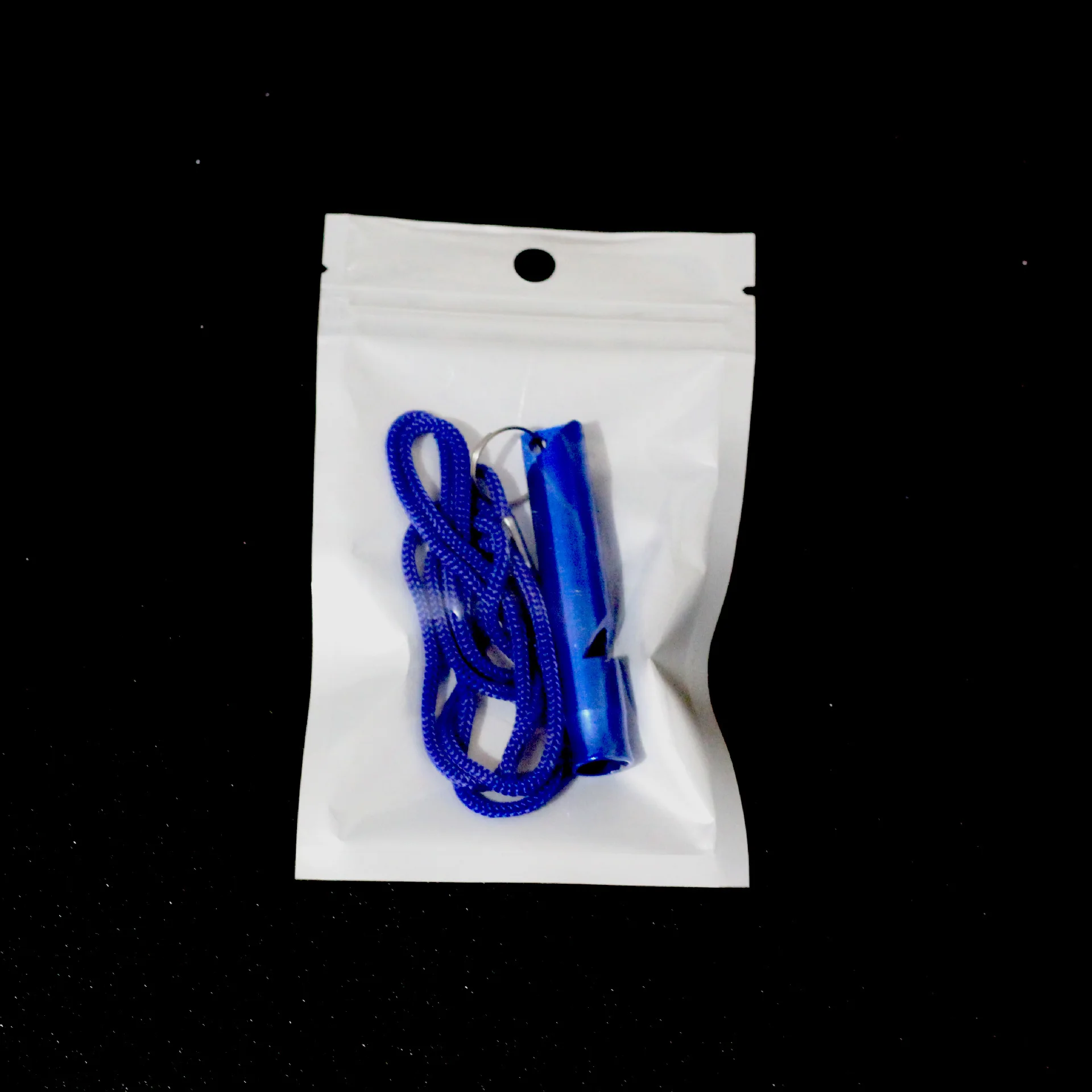 Outdoor Survival Whistle Aluminum Alloy Survival Whistle Referee Whistle With Rope