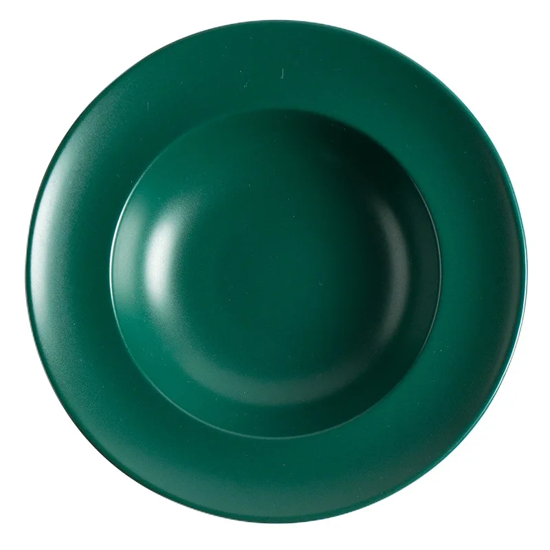 Ceramic 9 inch straw hat shaped bowl fast food hotel