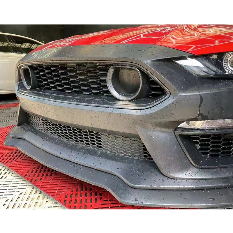 Front Bumper Assembly Mustang Conversion Front Bumper Large Wide Body Kit For Mustang Gt Body Kit 2018-2023