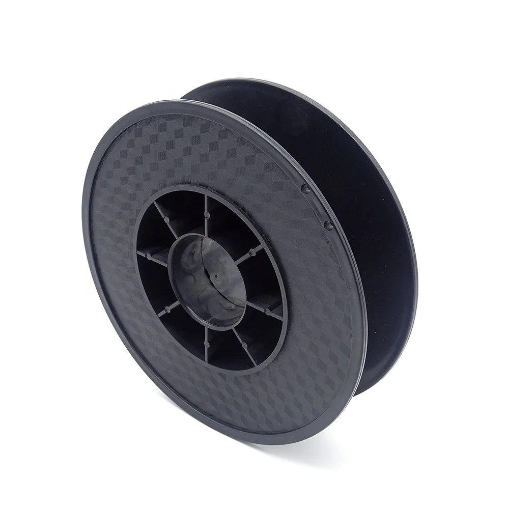 Injection & vacuum abs plastic cable reel black empty plastic spool bobbin 200mm