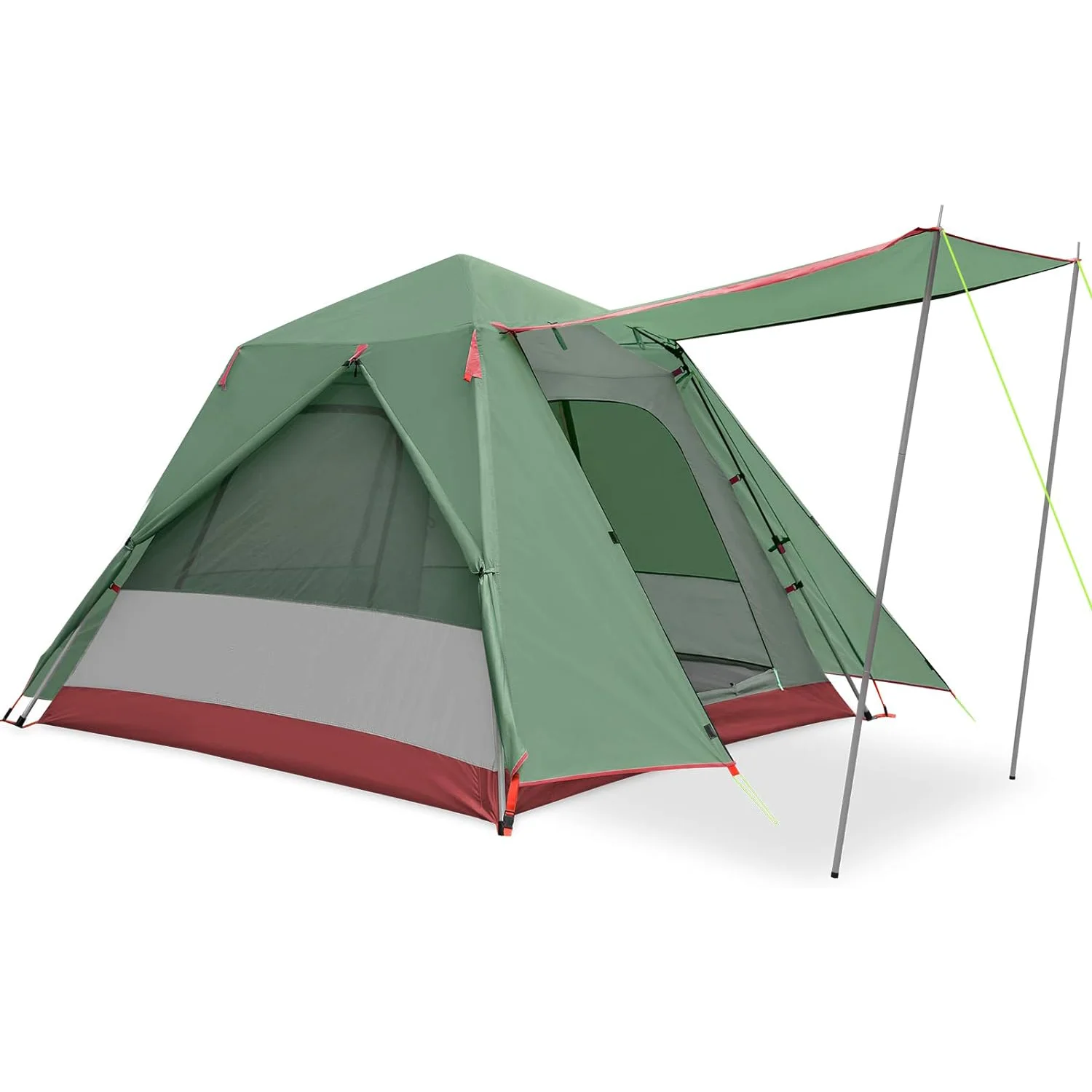 Camping Tents 3 Person Waterproof Instant Tents 3 People Cabin Tent Easy Setup with Sun Shade Automatic Aluminum Pole