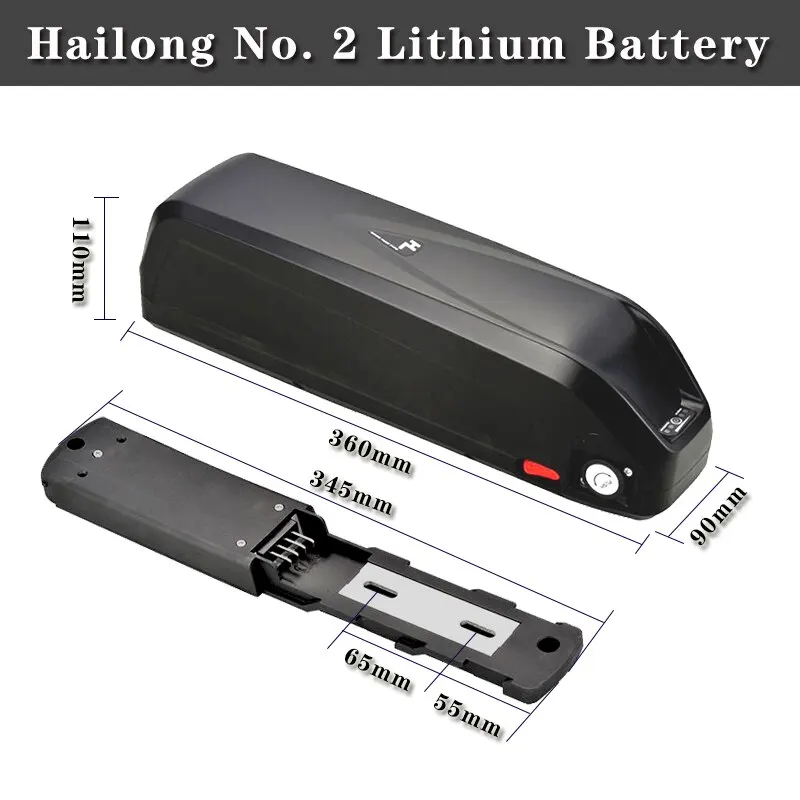 Аккумулятор Hailong 13S5P, 48 В, 750 Ач, для электровелосипеда, 48 В, 1000 Вт