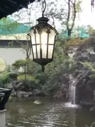 Retro Rack Garden Glass Shade Material Turkish Outdoor Lights Chandelier Waterproof Rustic