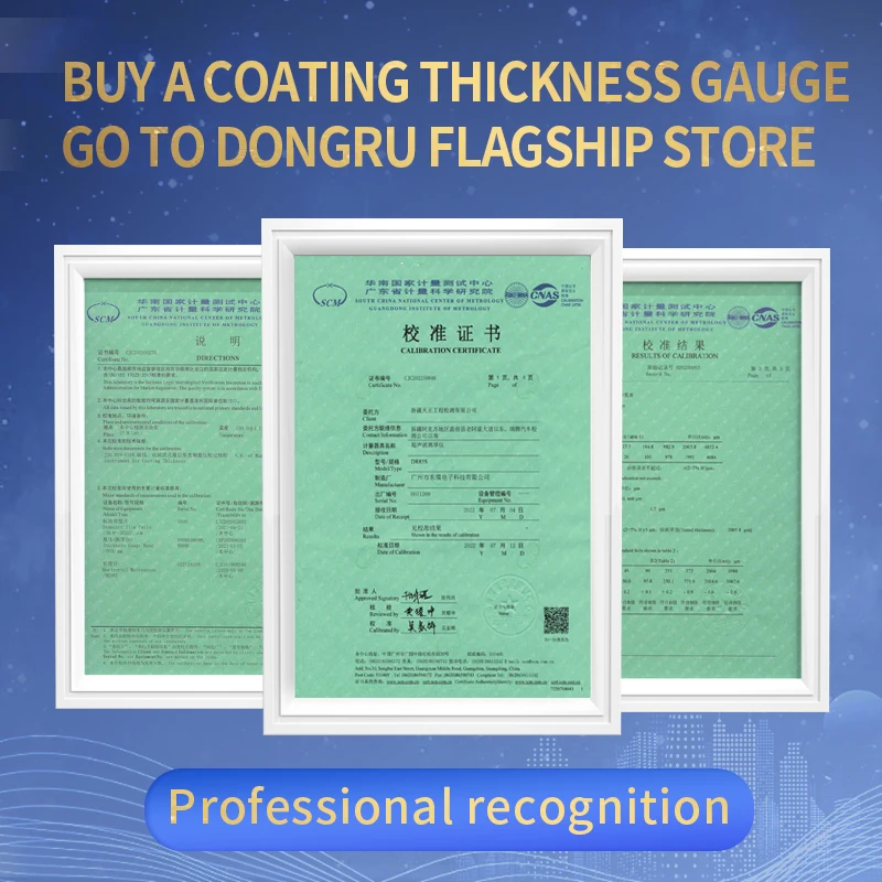 DR120 Coating Thickness Gauge Steel Structure Paint Thickness Gauge Integrated Portable Digital Film Thickness Gauge 0-1500um