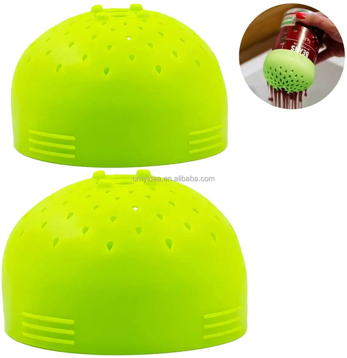 2021 Micro Silicone Kitchen Colander Drainer Portable Multi-Use Mini Colander For Drain Chickpeas Kidney Beans Tinned Fruit