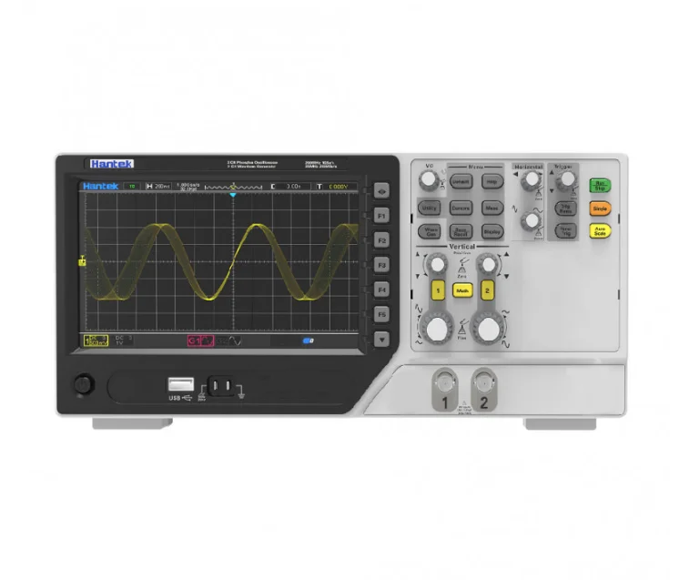 Dpo/mpo6000 Series Fluorescent Oscilloscope 2ch 2 Channel Oscilloscope 100mhz 200mhz Hantek DPO6202B