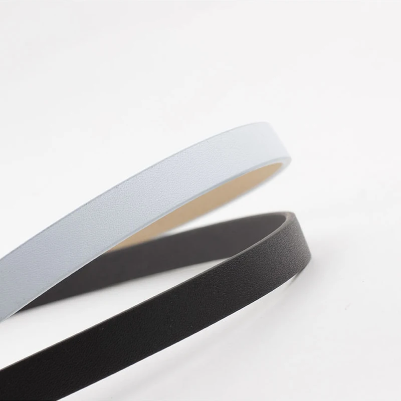 Новый Модный Универсальный женский ремень с гладкой пряжкой и круглым инкрустированным