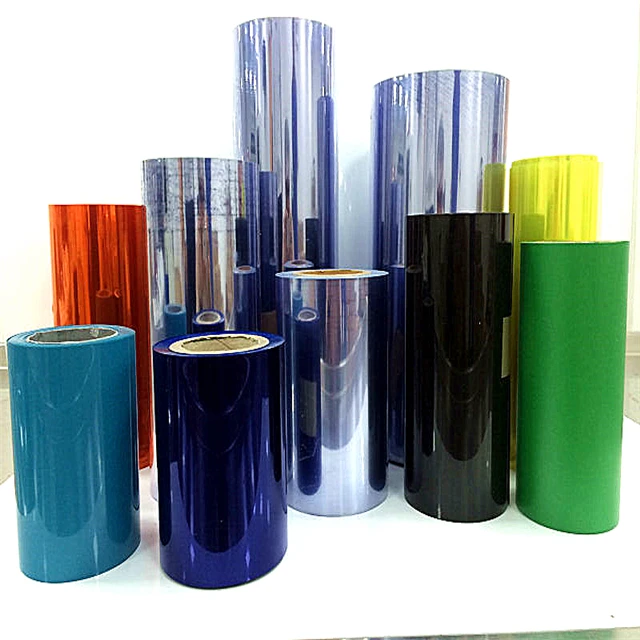 light blue 250 micron pharmaceutical pvc film for blister packing