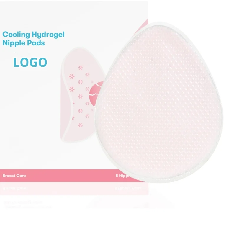 2024 Hot Selling Hydrogel Breast Pads Relief Breastfeeding Sore Nipples Disposable Cooling Long Lasting Breast Pads