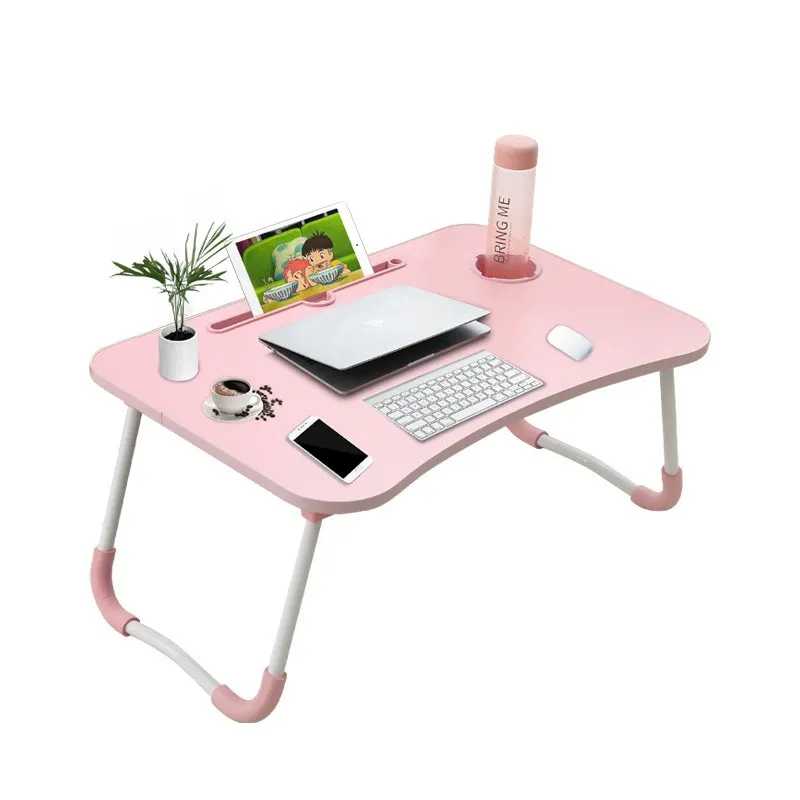 
Wideny Wholesale Portable Adjustable Desk Reading Table Mdf Simple Laptop Stand Wooden Computer Desks Notebook Table 
