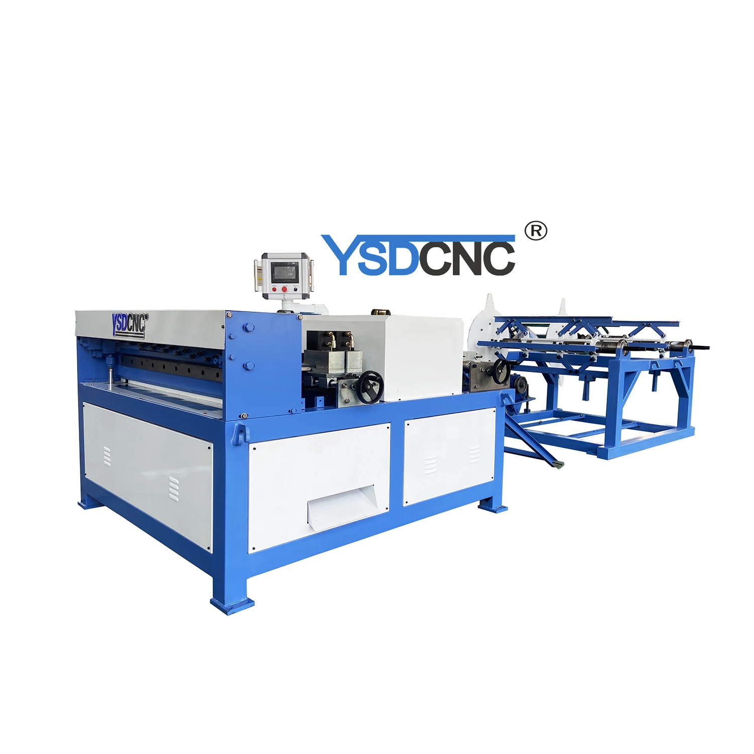 Auto Square Hvac Former Folding Machine Duct Line 2 For Making Ventilation Pipe