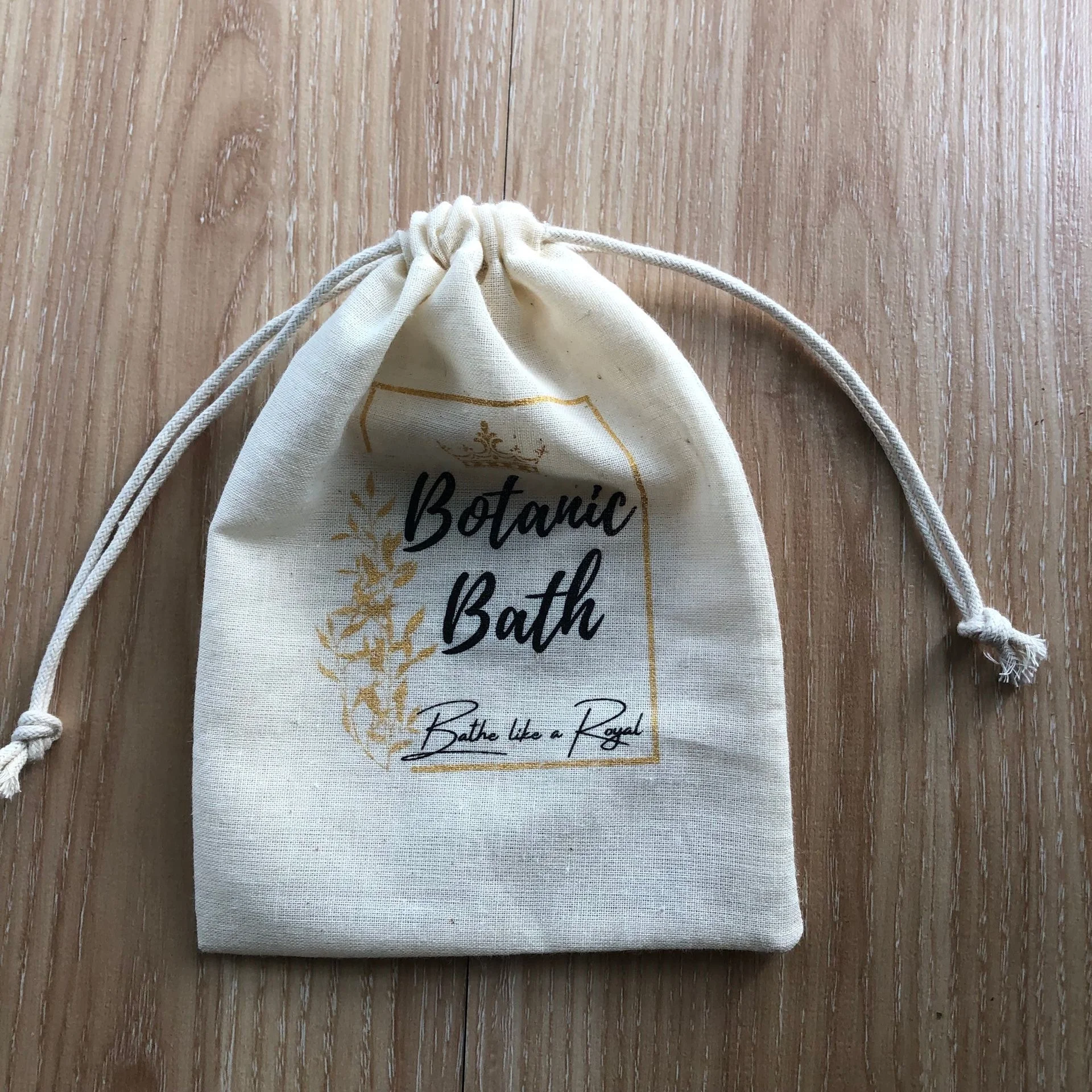Breathable Thin Muslin Cotton Drawstring Pouch