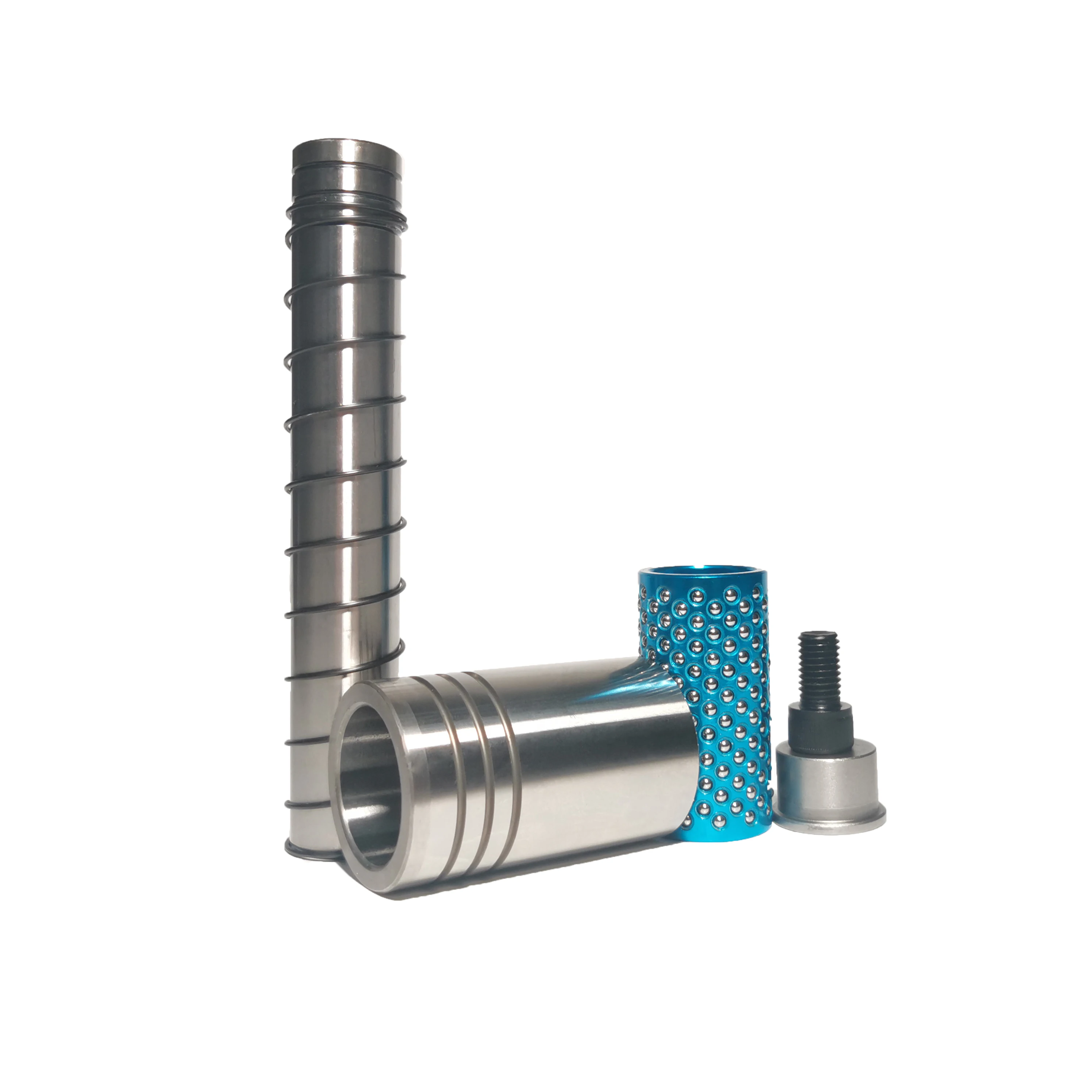 Self Lubricating Oilless Bearings Steel Ball Guide Post Set Stripper Mounted Retaining Bushes