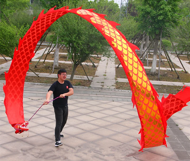 8M Fitness Square Dragon Dance Ribbon Drama Performance Adult Outdoor Sports Entertainment Props gymnastics ribbon