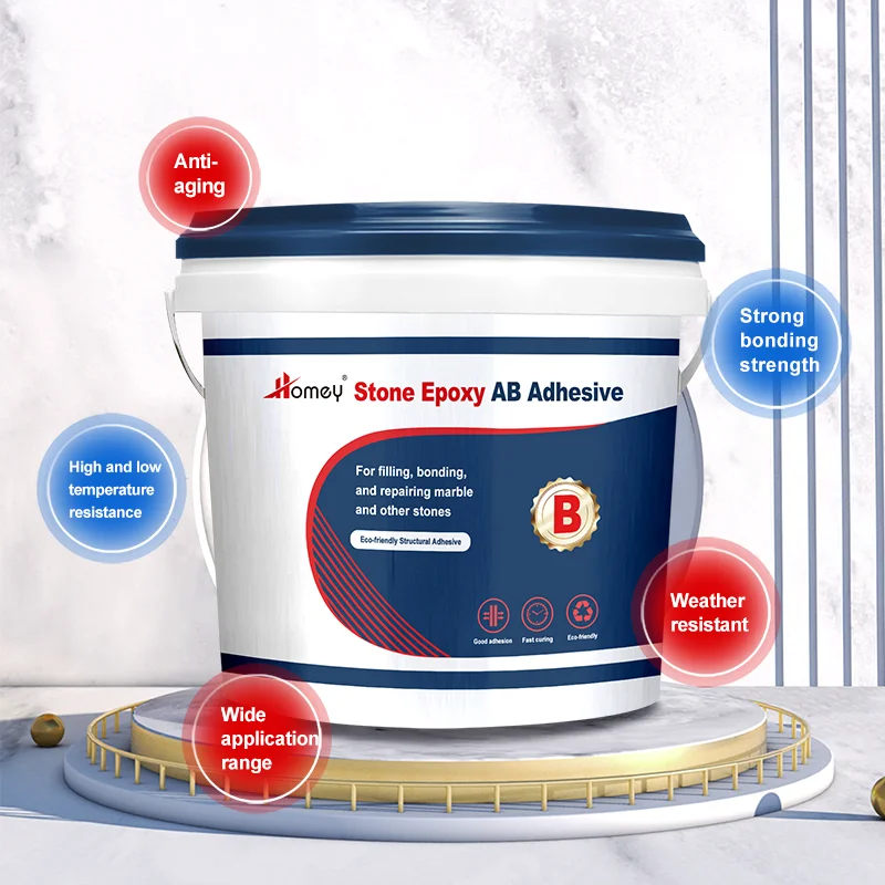 Homey High Bonding Dry Hanging Structural Adhesive Stone Epoxy A B Glue