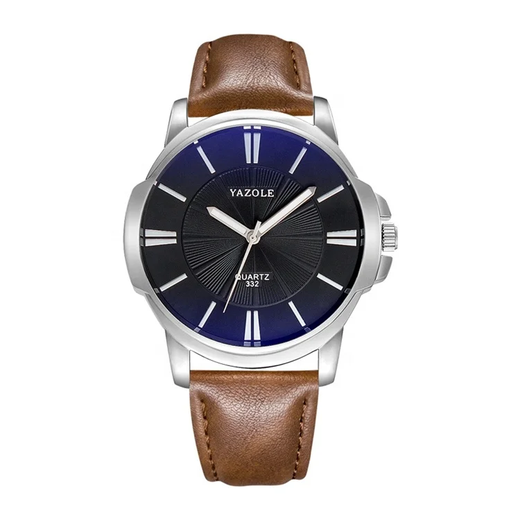 Yazole 332 Модные кварцевые деловые мужские наручные часы Relogio Masculino