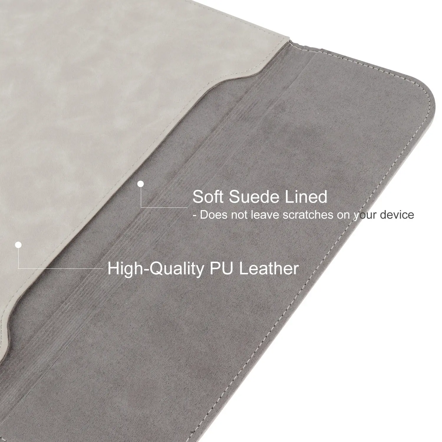 
Wessleco waterproof custom Slim fashion pu leather laptop sleeve for Macbook Pro 13 Laptop Sleeve 