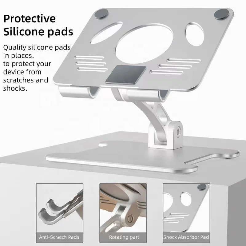 Aluminum 20 Years Quality Assurance Foldable Phone Holder Stand for 13 Inch Tablet pc iPad Air/Pro/Mini Phones