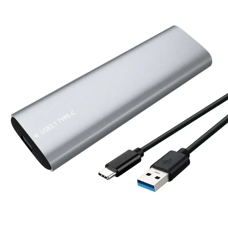 M.2 NVME NGFF SSD Enclosure USB3.1 Gen 2 Type-C hard drive case Solid State Drive External Enclosure