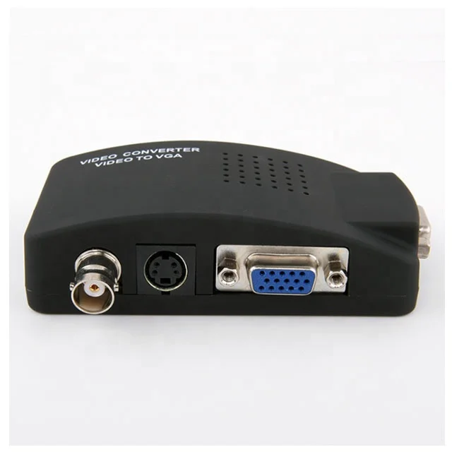 BNC S-Video VGA to VGA Converter Adapter for DVR DVD Player Support PAL NTS