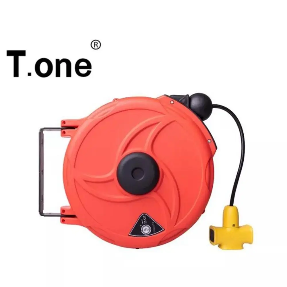 Extension Automatic 15M Mini Retractable Hose Reel Heavy Duty Plastic Cable Reel Electric Hose Reel