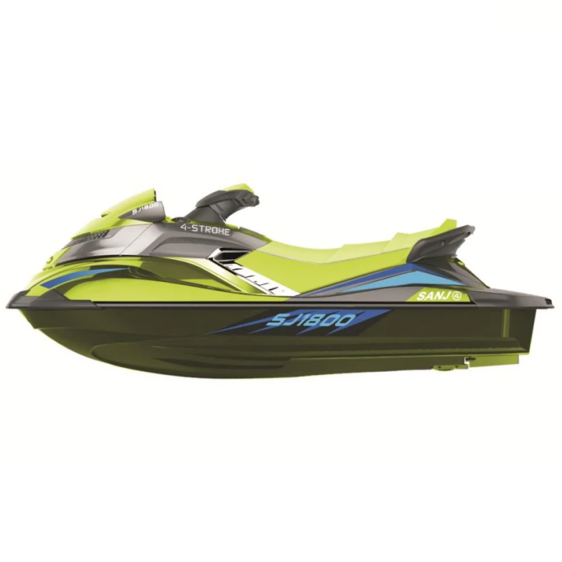 Adults 1800cc gasoline powered 3 person 4-stroke water cooling engine mini jet boat water jet ski motorboat for sale 130km/h