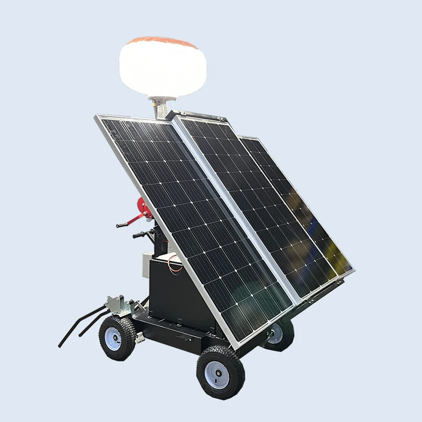 Moonlightia solar energy system led mobile solar balloon light tower