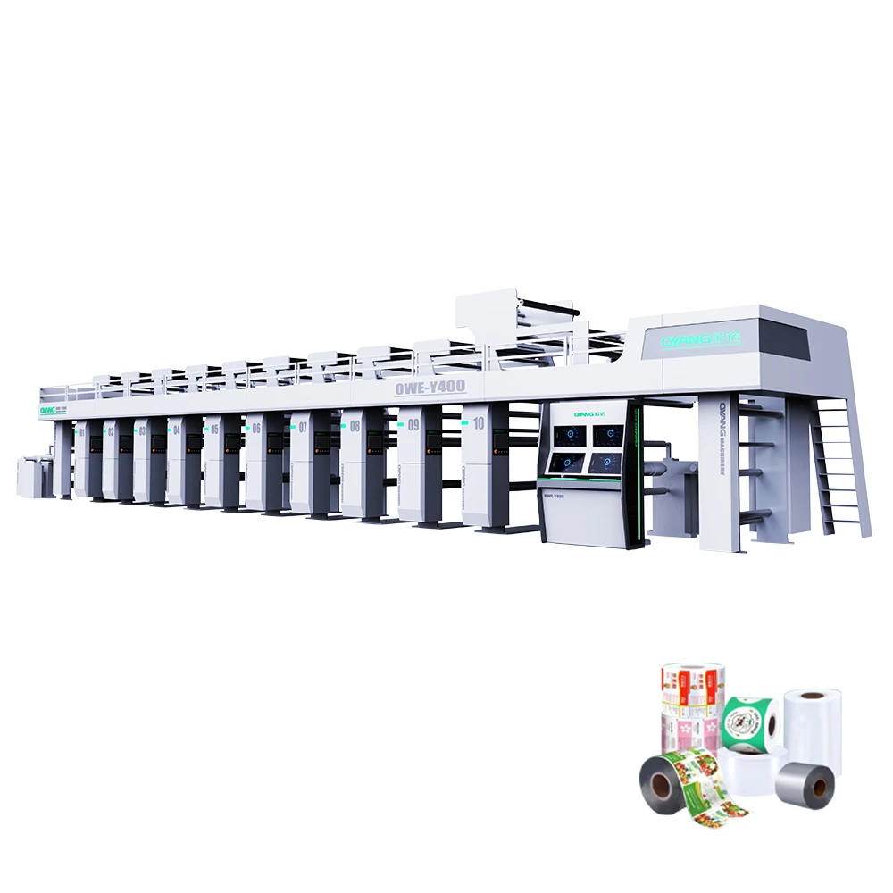 Max. Speed 350m/min 10 Colors Automatic Set Type Rotogravure Printing Machine