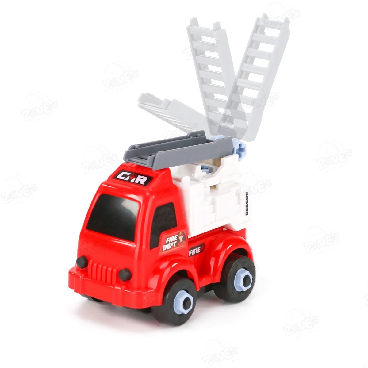 New Arrival Cute dog doll with assemble fire truck toy set cheap toy set for holiday gift birthday gift early education