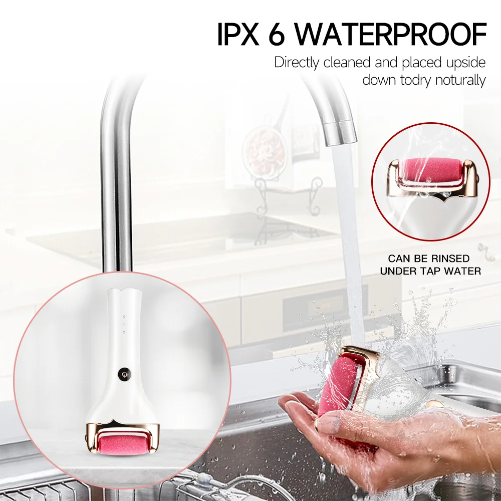 High quality IPX6 Low battery reminder Callus Remover USB type C Rechargeable Foot file Foot File
