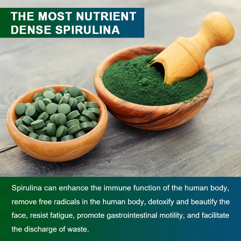 Alliwise OEM 60pcs Gastrointestinal Optimization Spirulina Gummies Promotes Digestion spirulina Gummies