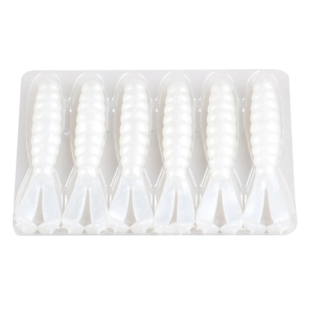 7cm 3g 6pcs/bag Soft Fishing Lure Twin Tail Salted Tpr Floating 10x Plastic Worm Bait Silicone Wobbler Leurre Souple fish lure