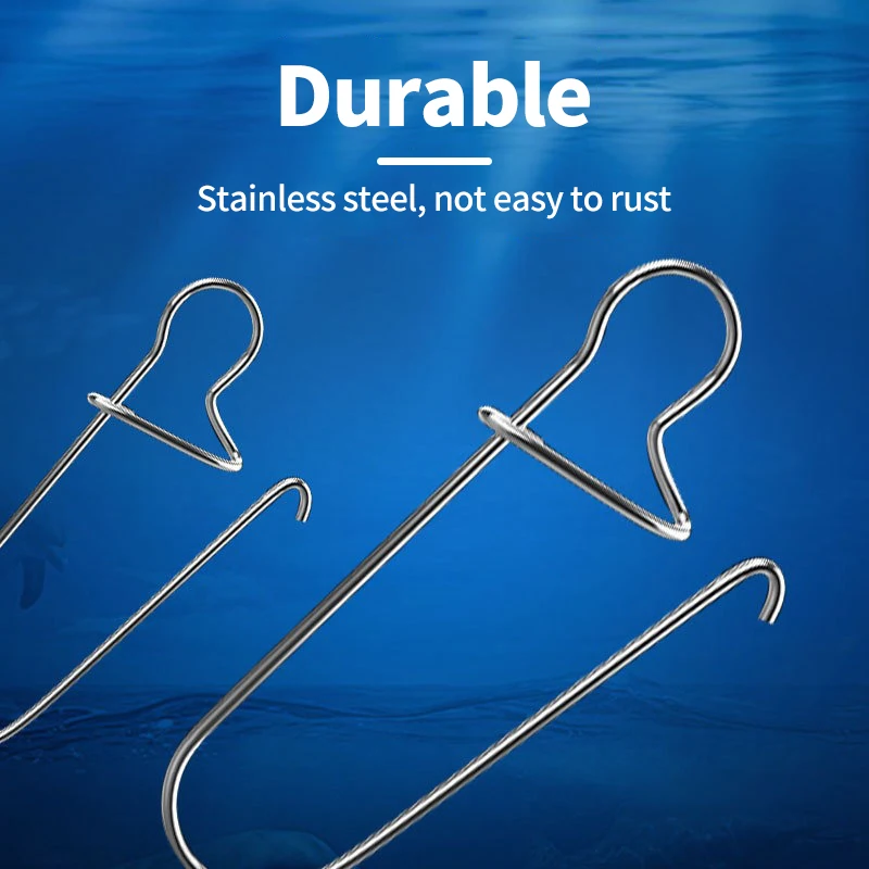 Stainless Steel Fishing Connector Pin Bearing Rolling Swivel Snap in Box Fishing Tackle Accessories For Lure Hook