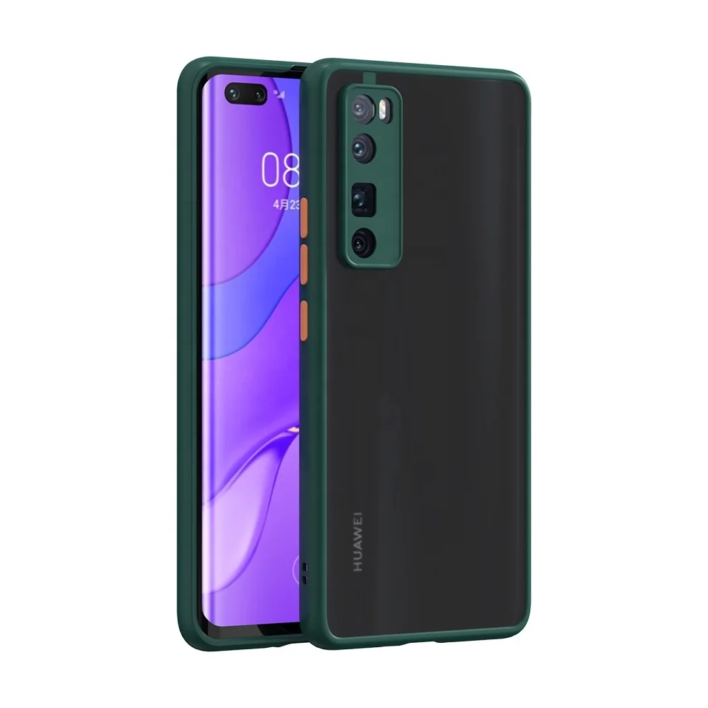 Hot Deals TPU Frame Translucent PC Phone Case Back Cover for Huawei nova 7 Pro P40 P30 Mate 30 20 lite Y8p Y8s Enjoy Z Y9 Prime