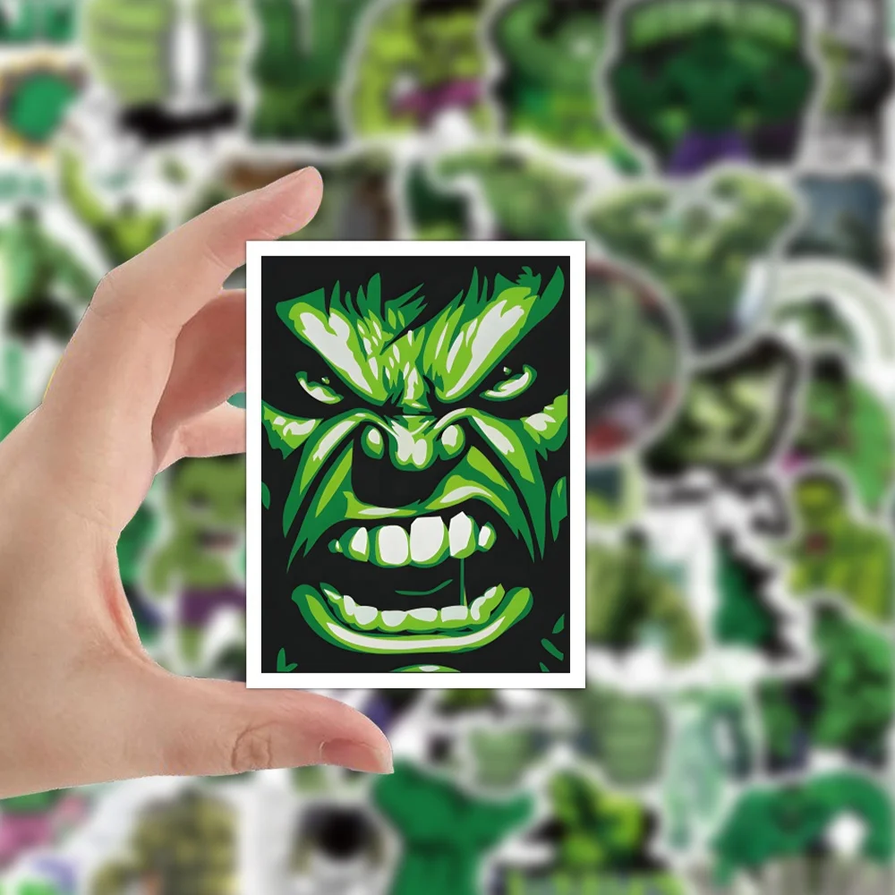 50pcs Marvel superhero graffiti stickers scooter trunk car mobile phone waterproof decoration stickers Hulk Marvel movie sticker